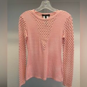 BCBGMAXAZRIA pink long sleeve top